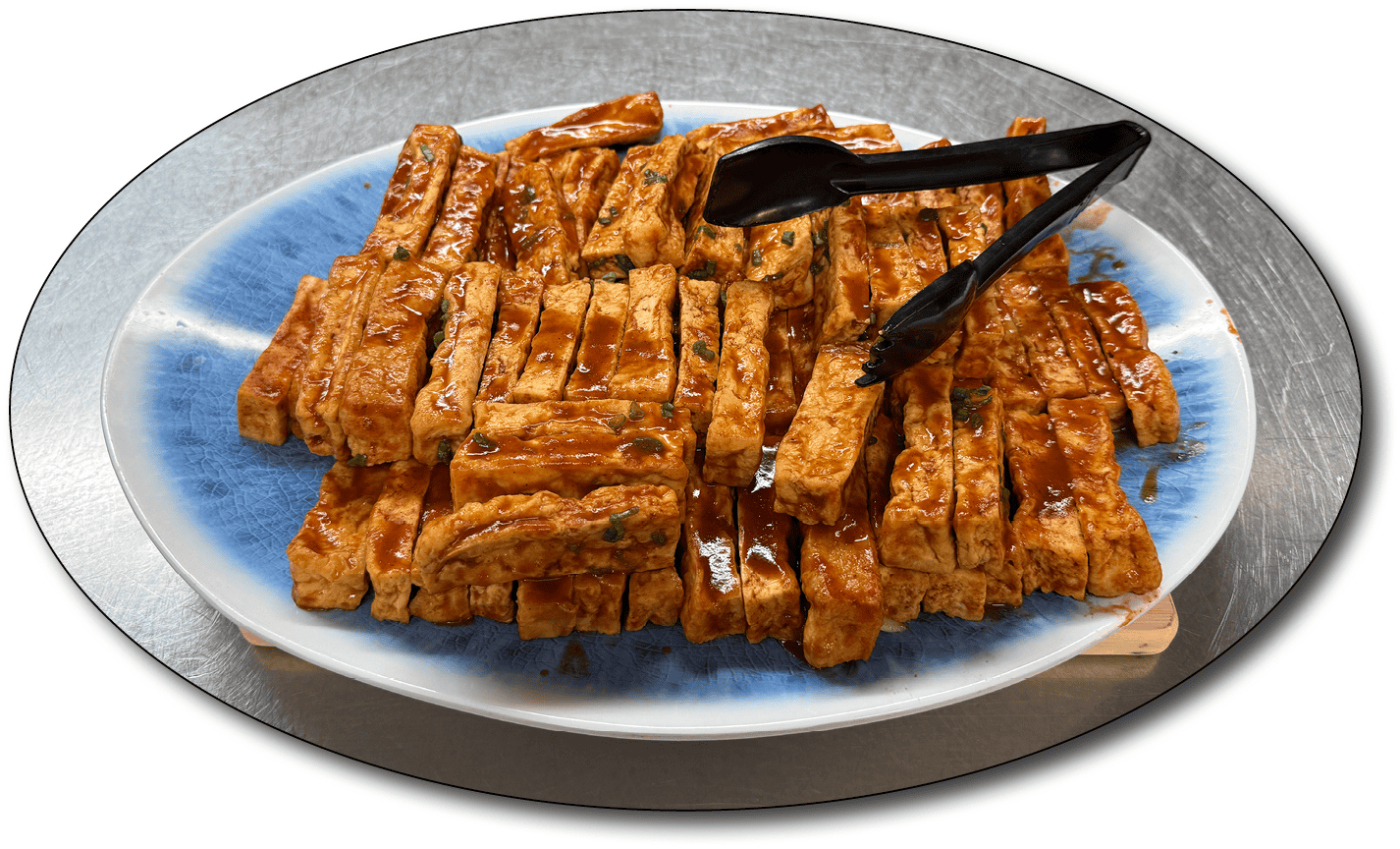 BBQ Tofu In Oval